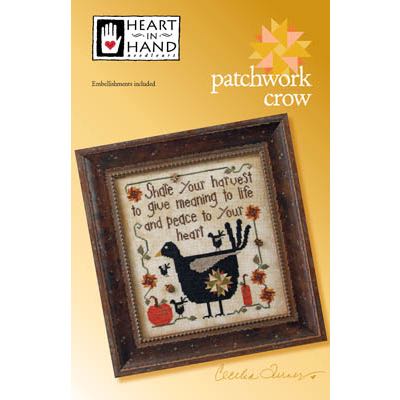 Heart in Hand Needleart - Patchwork Crow
