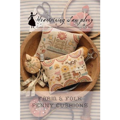 Heartstring Samplery - Farm & Folk Penny Pincushions