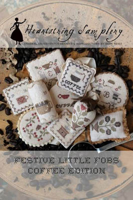 Heartstring Samplery - Festive Little Fobs - Coffee Edition