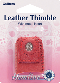 Hemline - Leather Thimble with Metal Insert