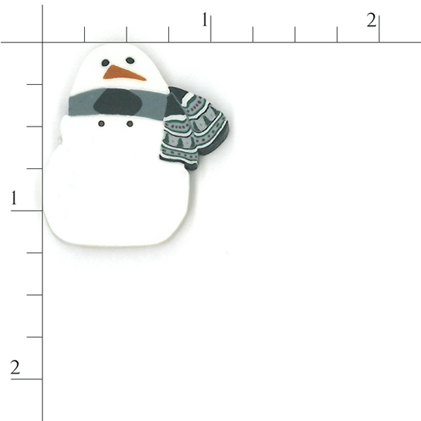 Just Another Button Company - 4512 - Country Snowman button