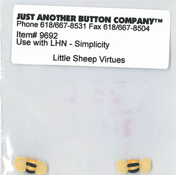 Just Another Button Company - Little Sheep Virtues #6 - Simplicity Button Pack