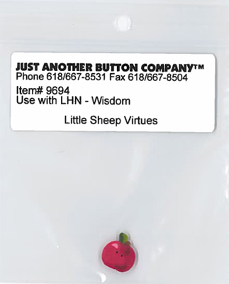 Just Another Button Company - Little Sheep Virtues #8 - Wisdom Button Pack
