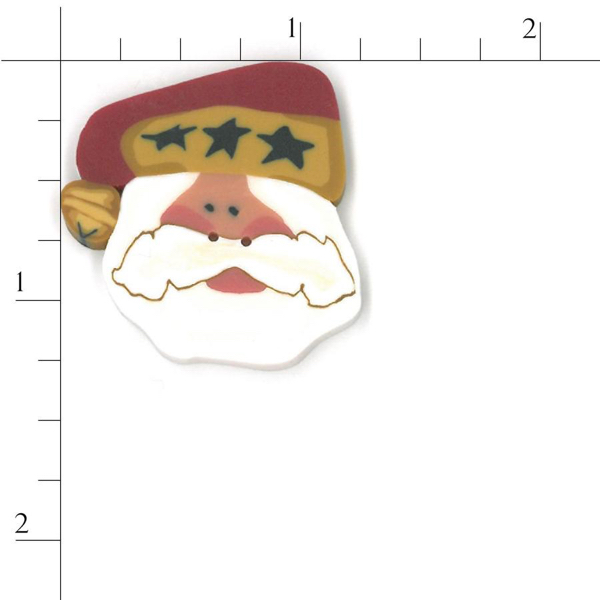 Just Another Button Company - nh1043.a - Santa button