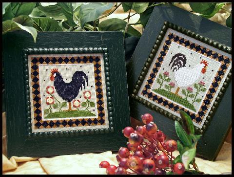 Little House Needleworks - Two Roosters