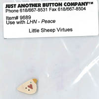 Just Another Button Company - Little Sheep Virtues #3 - Peace Button Pack