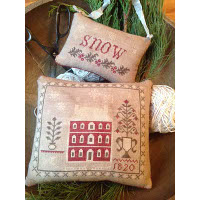 Stacy Nash Primitives - Snowed In Pinkeep and Ornament