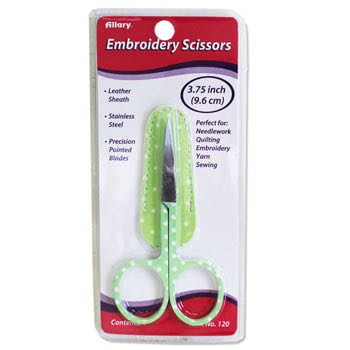 Allary Corporation - Green Dot Embroidery Scissors