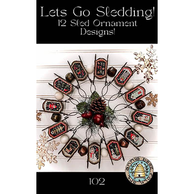 Annie Beez Folk Art - Let's Go Sledding