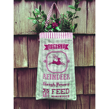 Carriage House Samplings - Reindeer Feed Sack