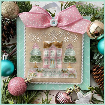 Country Cottage Needleworks - Pastel Collection 1 - Christmas House