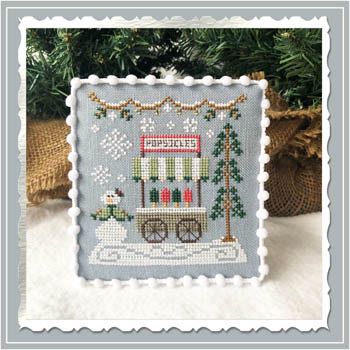 Country Cottage Needleworks - Snow Village - Part 6 - Popsicle Cart