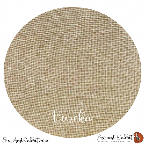 Fox and Rabbit - 36ct Eureka linen