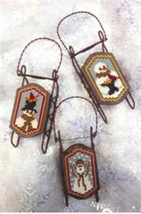 Foxwood Crossings - Sled Ornaments - Snow Grateful