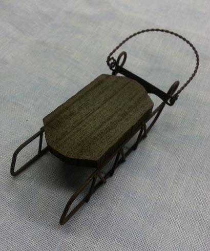 Foxwood Crossings - Wooden Sled Ornament (Small)