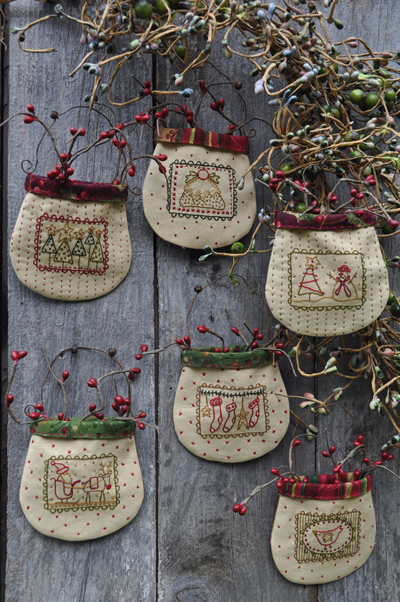 Hatched and Patched - Christmas Stamp Pockets
