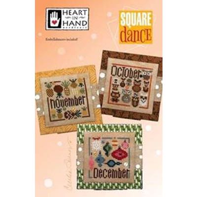 Heart in Hand Needleart - Square Dance: October, November, December