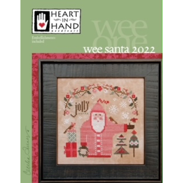 Heart in Hand Needleart - Wee Santa 2022