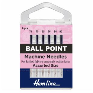 Hemline - Sewing Machine Needles - Ball Point - Mixed
