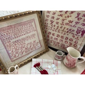 JBW Designs - A Collection of Antique Red Samplers