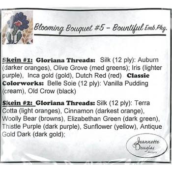 Jeannette Douglas Designs - Blooming Bouquets 5 - Bountiful embellishments pack