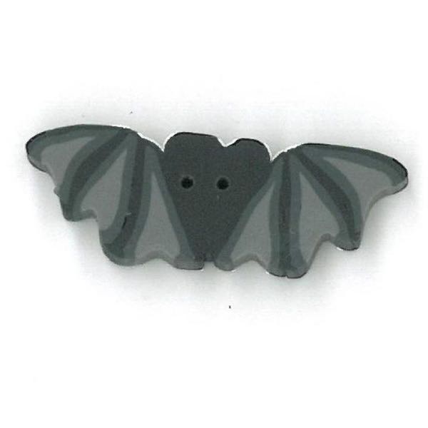 Just Another Button Company - 1102.s - Small flying black bat button