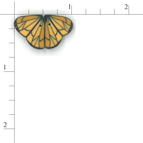 Just Another Button Company - 1107.s - Small monarch butterfly button