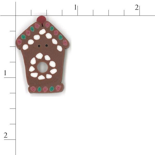 Just Another Button Company - 1120 - Gingerbread House button