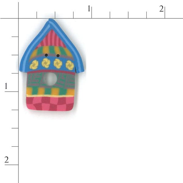 Just Another Button Company - 1123 - Summer Birdhouse button