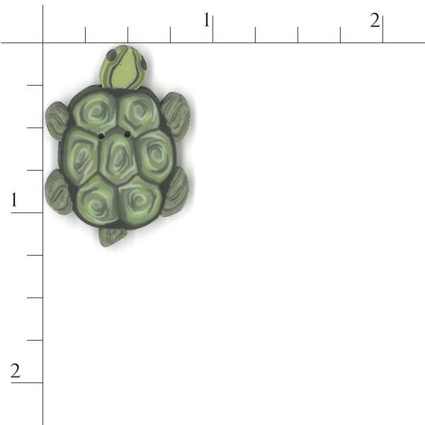 Just Another Button Company - 1134.l - Large Turtle button