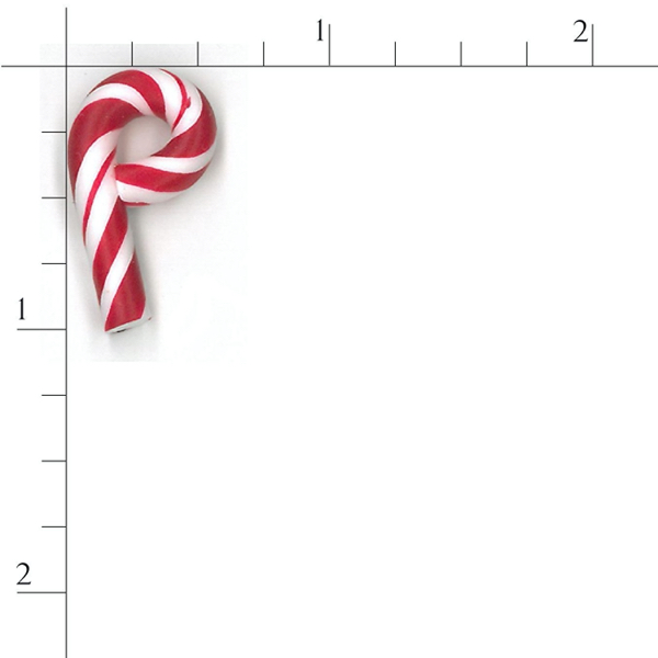 Just Another Button Company - 4403.s - Small Candy Cane button