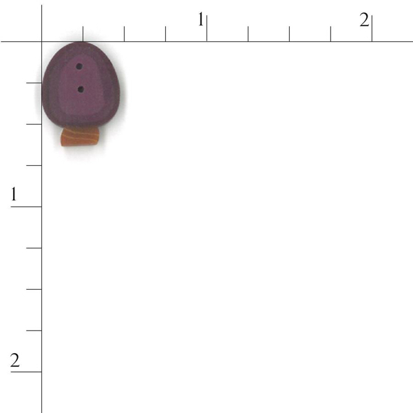 Just Another Button Company - 4431.s - Small Plum Bulb button