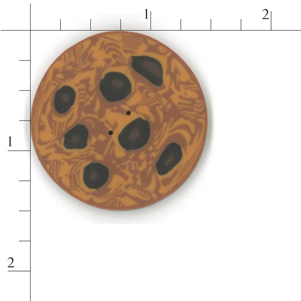 Just Another Button Company - 4500.x - Extra Large Chocolate Chip Cookie button