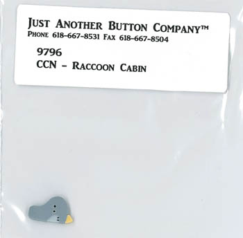 Just Another Button Company - Frosty Forest Part 1 - Raccoon Cabin button pack