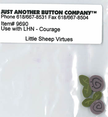 Just Another Button Company - Little Sheep Virtues #4 - Courage Button Pack