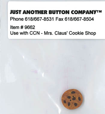 Just Another Button Company - Santa's Village #4 - Mrs Claus' Cookie Shop Button Pack