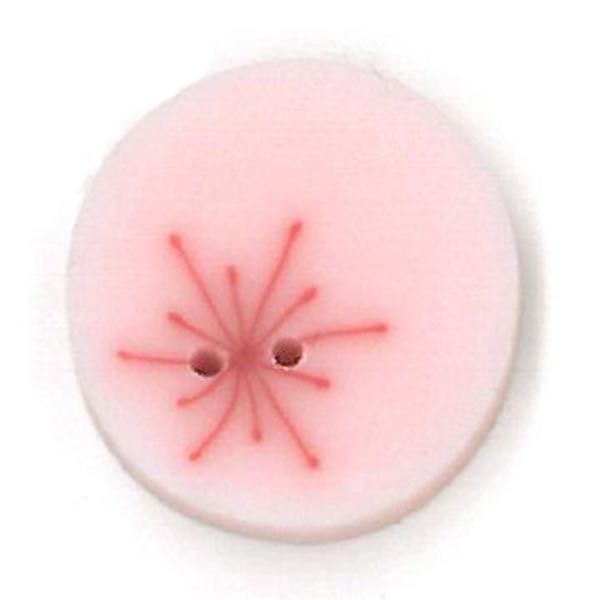 Just Another Button Company - Small Red Sparkle on Pink