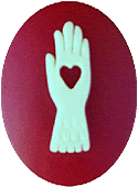 Kelmscott Designs - Heart in Hand Needleminder