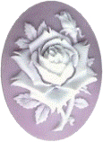 Kelmscott Designs - Rose on Lilac Needleminder