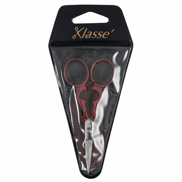 Klasse - Victorian Embroidery Scissors (9.6cm or 3.75in) - Red