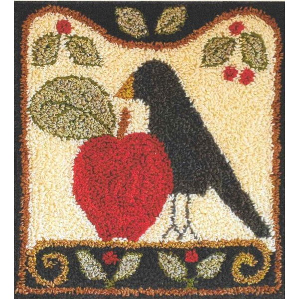 Little House Needleworks - Folk Art Crow punch needle