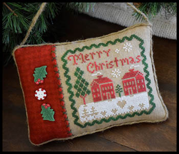 Little House Needleworks - Merry Christmas Pillow