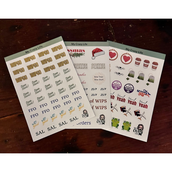 My Crazy Life - Planner sticker pack for stitchers