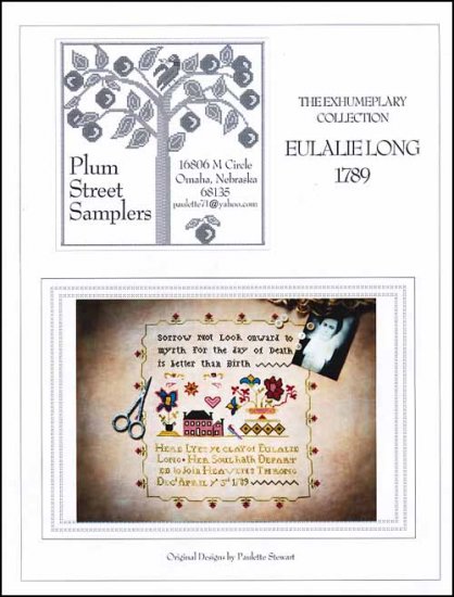 Plum Street Samplers - Eulalie Long 1789