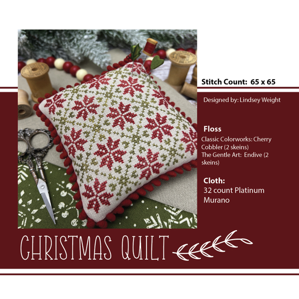 Primrose Cottage Stitches - Christmas Quilt