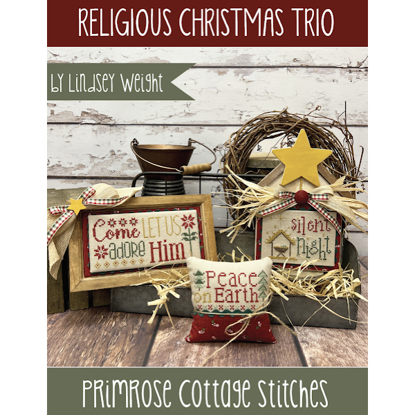 Primrose Cottage Stitches - Religious Christmas Trio