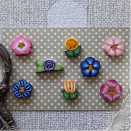 Puntini Puntini - 2021 Flower buttons set