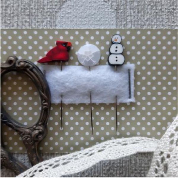Puntini Puntini - When I Think of Winter pin set