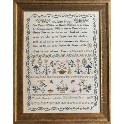 Shakespeare's Peddler - Sarah Macgregor's Sampler: The Lord's Prayer