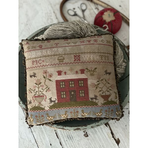 Stacy Nash Primitives - Rose Cottage Sampler Pinkeep